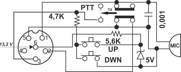 DNC 520 UP/DOWN / 6 pins- Conexiones de la toma de microfòno - Consejos